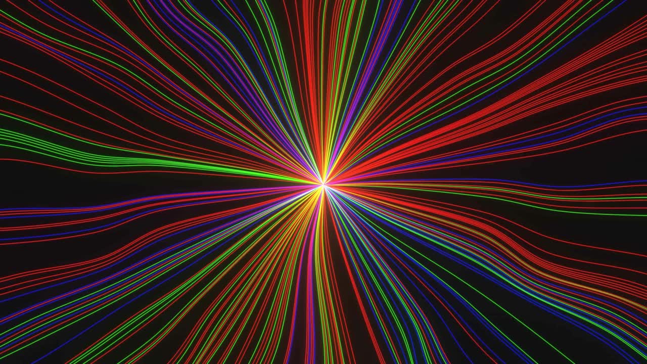 абстрактный футуристический вращающийся неоновый свет линейный фон 3d рендеринг