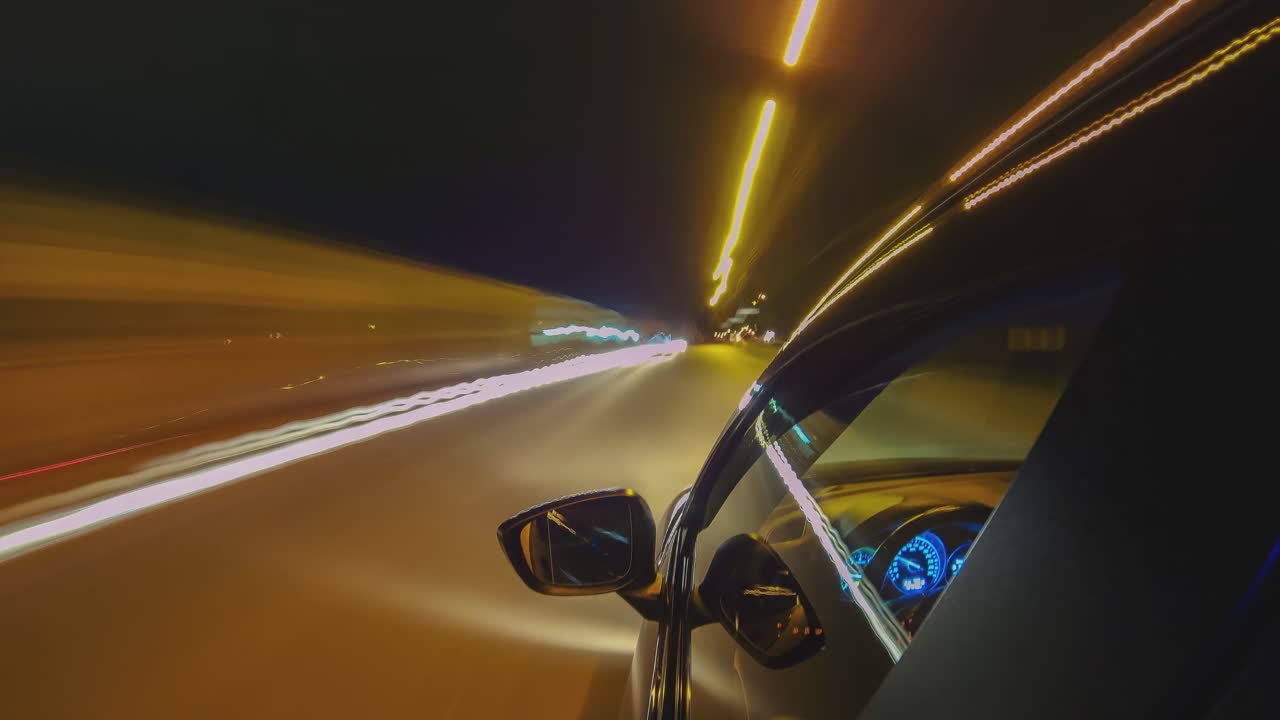 Night Drive on Highway