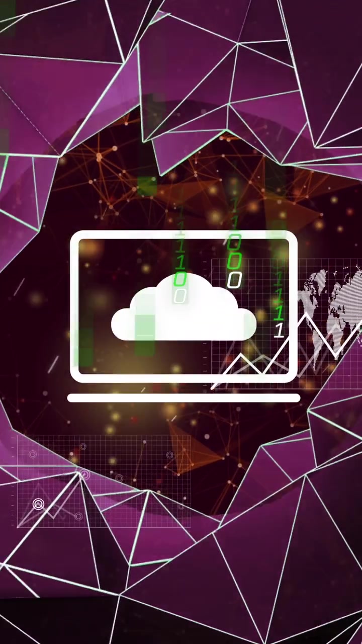 Animation of data processing over shapes
