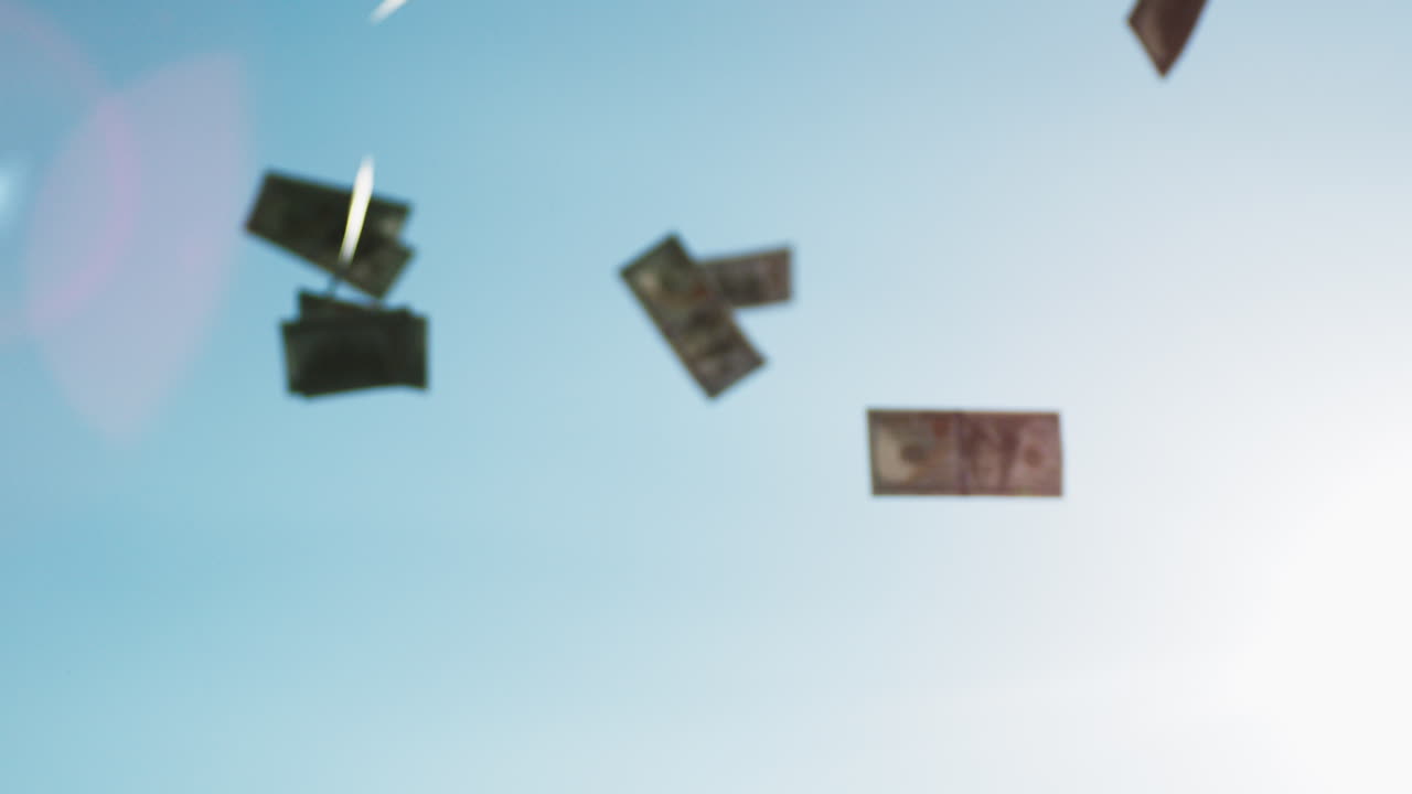 하늘에서 떨어지는 돈