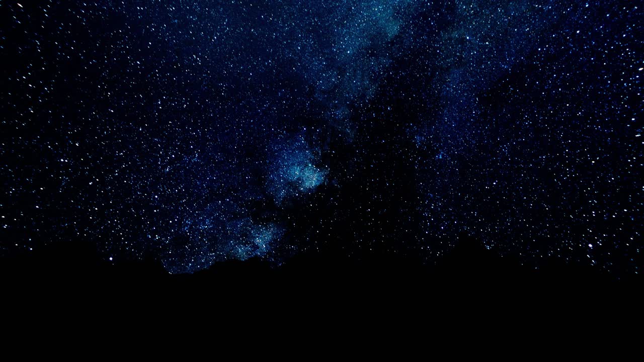 Milky Way Over a Mountain Silhouette