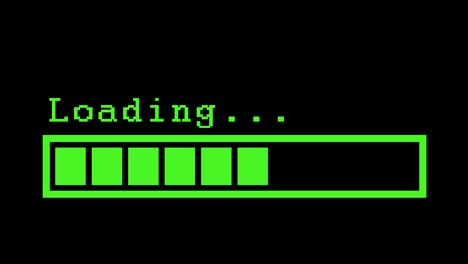 infographic loading with progress bar green