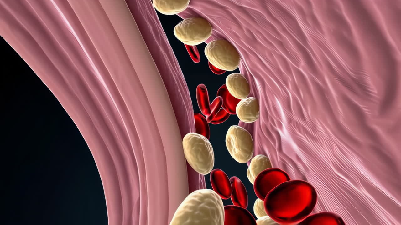 Blood Clot Formation in a Blood Vessel