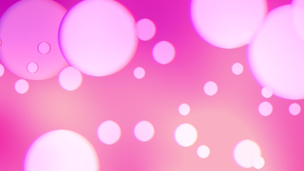 분홍색과 보라색 바탕에 활기찬 원