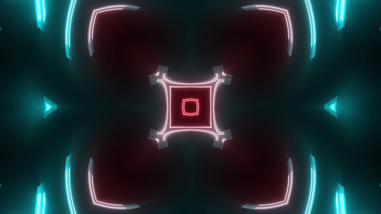 Neon Geometric Abstract Pattern