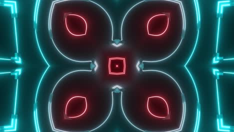 Neon Geometric Abstract Pattern