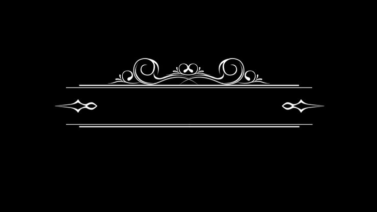 Elegant Decorative Frame Animation on Black Background