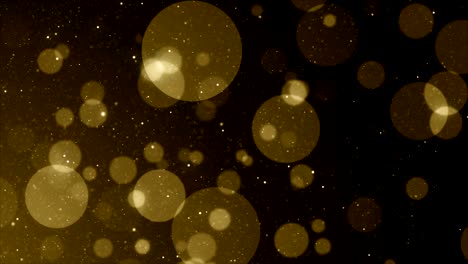 partículas de oro brillo bokeh premio polvo abstracto bucle de fondo