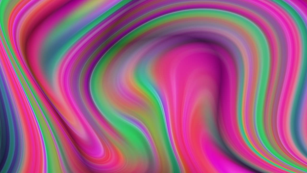 Sfondo astratto in movimento con texture marmorizzata colorata a vortice. Sfondo animato astratto e colorato.