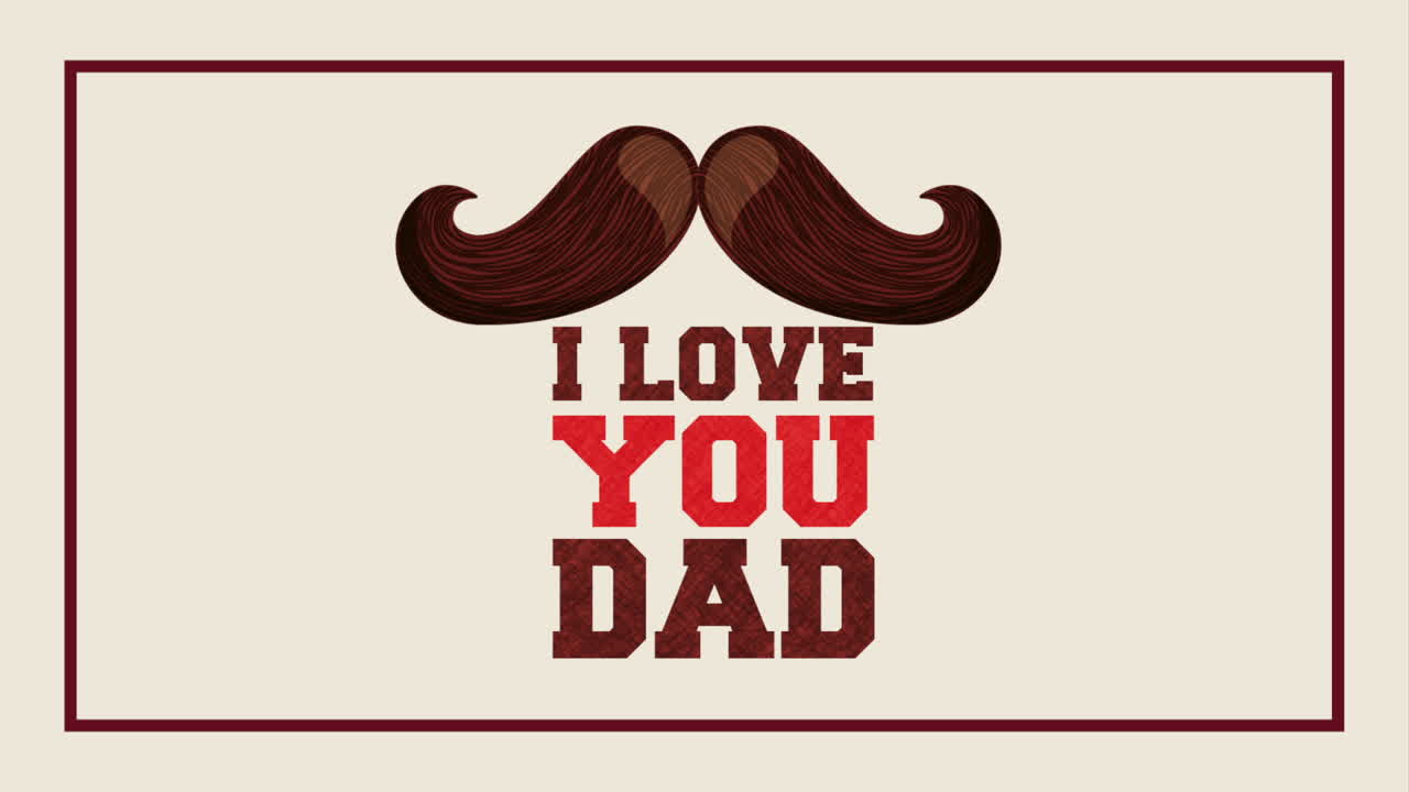 happy fathers day design, Video Animation