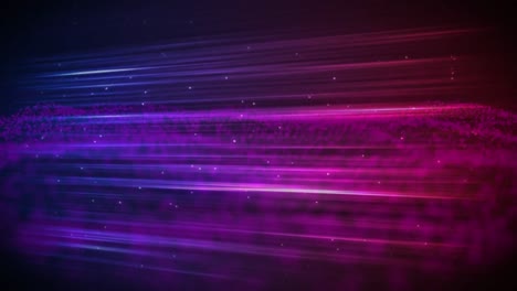 Animation-of-glowing-pink-and-purple-light-trails-and-spots