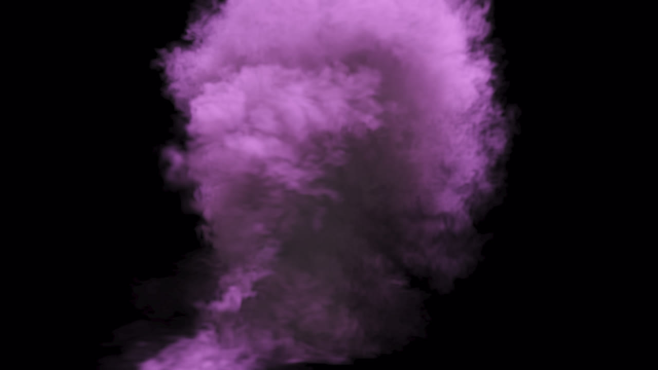 Nube de humo púrpura