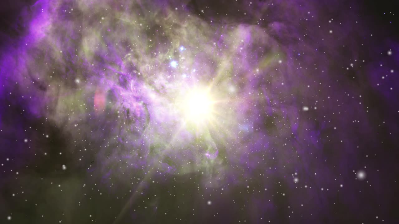 nubes nebulosas que se acercan y se forman en el universo