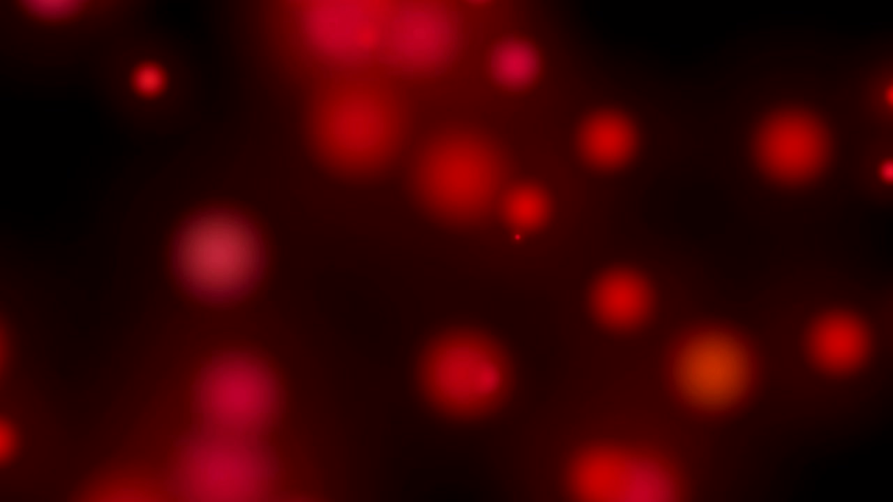 círculos borrosos que caen hacia abajo