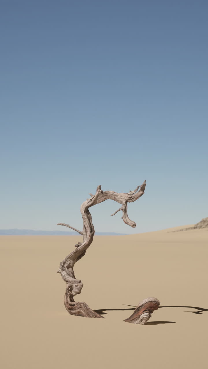 árbol muerto en el desierto