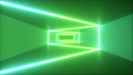 green neon tunnel