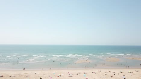 Schöne-Französische-Strandluftaufnahme