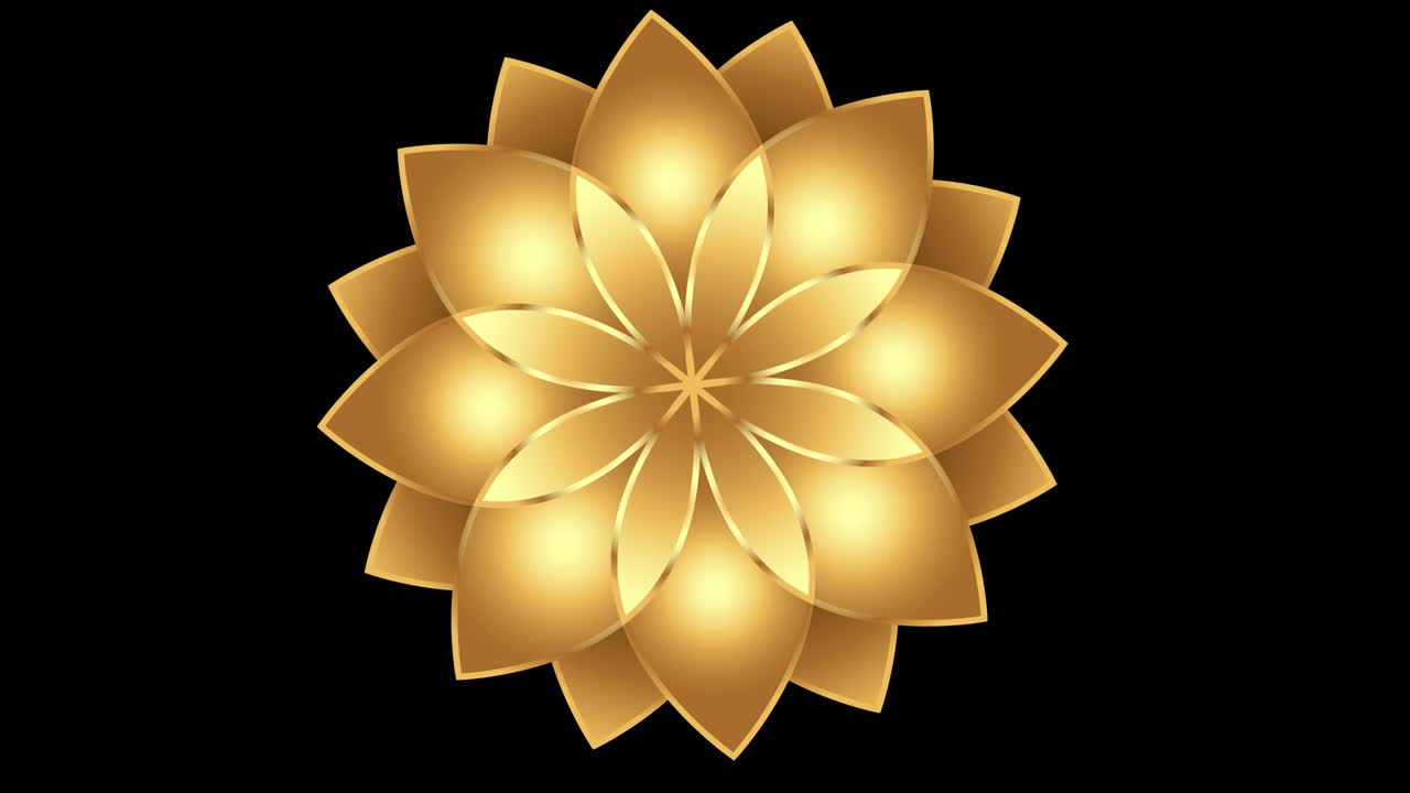 ramadán fondo islámico - 4k ramadán islámico - formas geométricas - (loopable) - flor de loto - forma giratoria