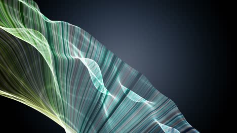 fantastic animation with particle wave object in slow motion and space for text, 4096x2304 loop 4k