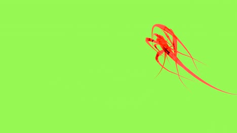 formas rojas abstractas sobre un fondo verde
