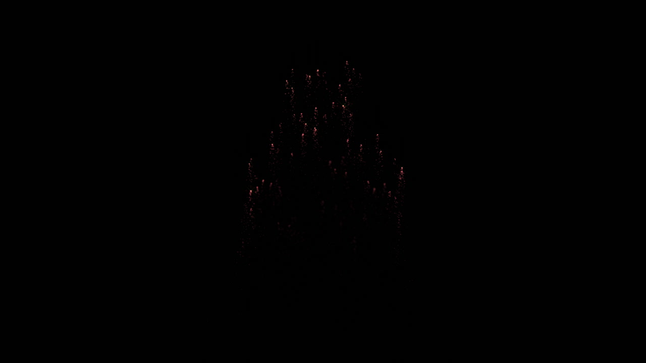 Christmas Particles Tree Spiral Rotation Element