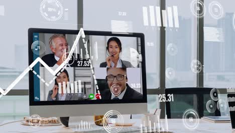 Creative-visual-of-business-people-in-a-corporate-staff-meeting-on-video-call