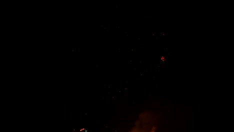 forjar y trabajar con fuego con brasas voladoras