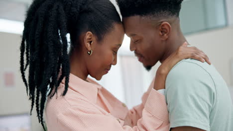 Home,-hug-and-black-couple-with-love