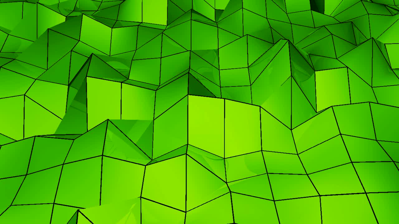 Abstract Polygonal Geometric Surface Loop. 4k resolution. Digital background