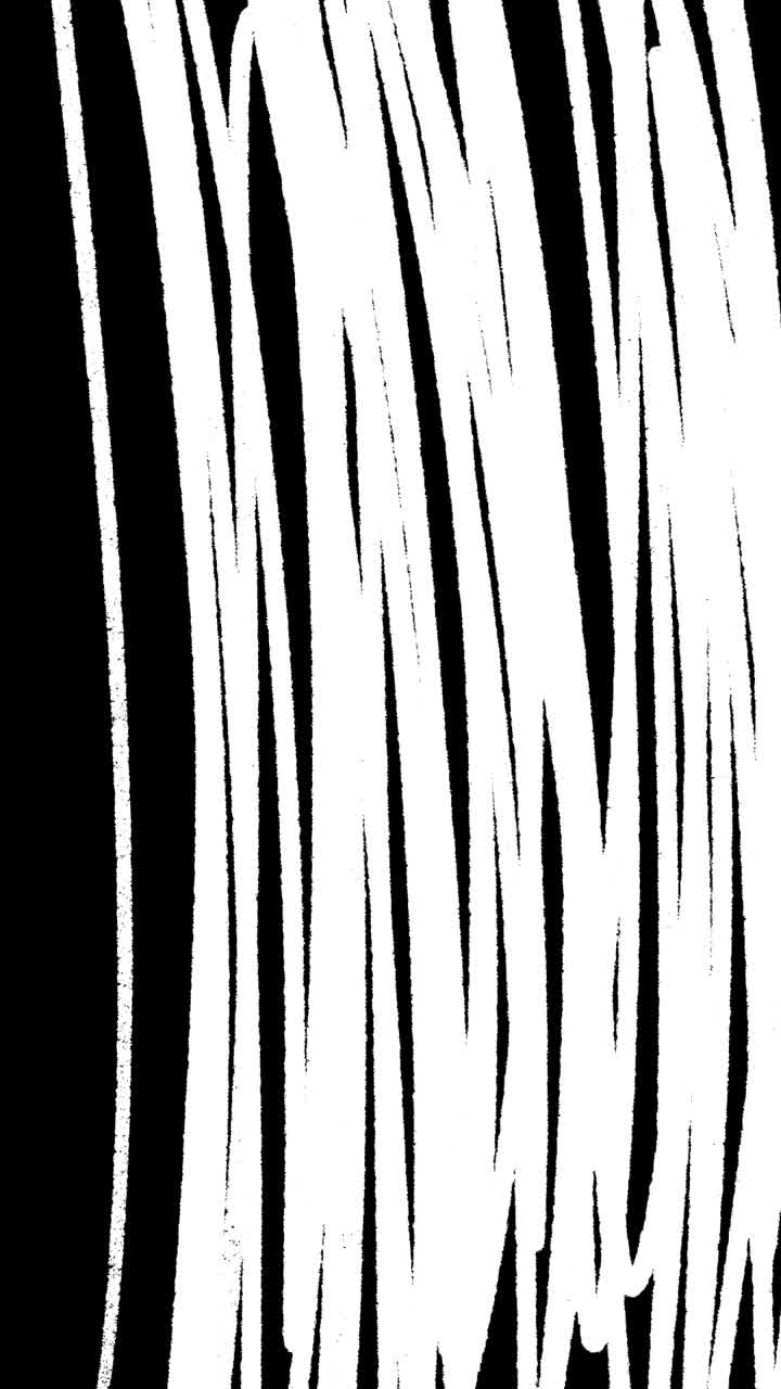 Abstract White Lines Transition on Black Background