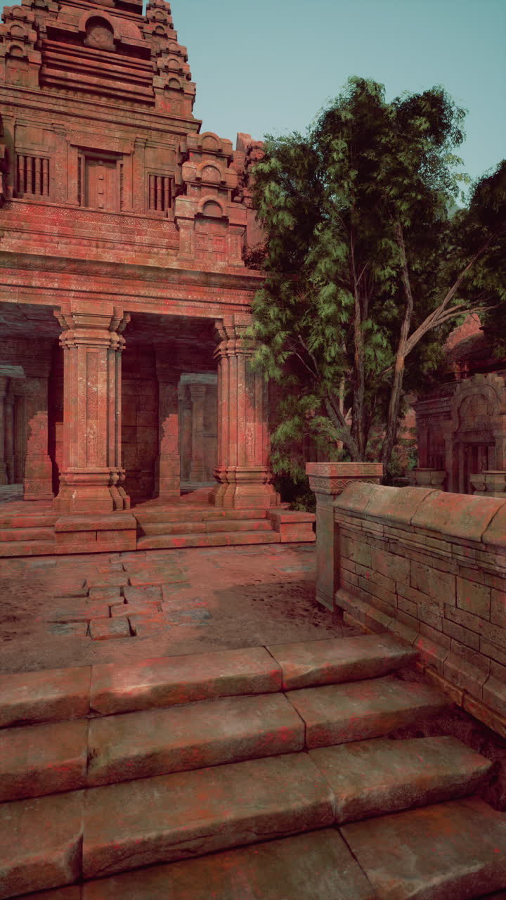 antiguas ruinas de templos de piedra en un entorno de selva exuberante