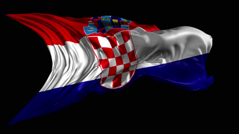 waving flag of croatia