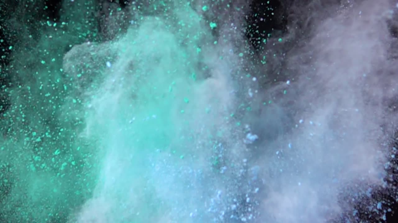 다채로운 파우더 폭발