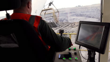 coal mine operator in control room