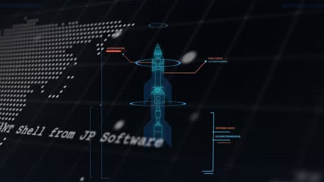 Animation-Der-Digitalen-Datenverarbeitung-Auf-Schwarzem-Hintergrund