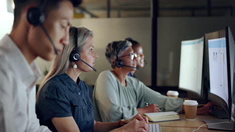 consultor senior del centro de llamadas