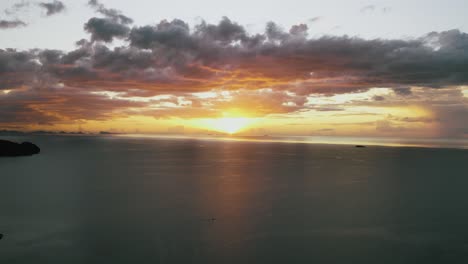 aerial view on tropical seascape