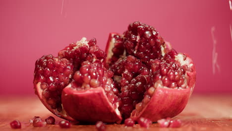 close up of a pomegranate