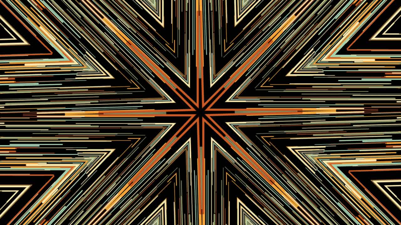 Abstract Geometric Pattern with Starburst