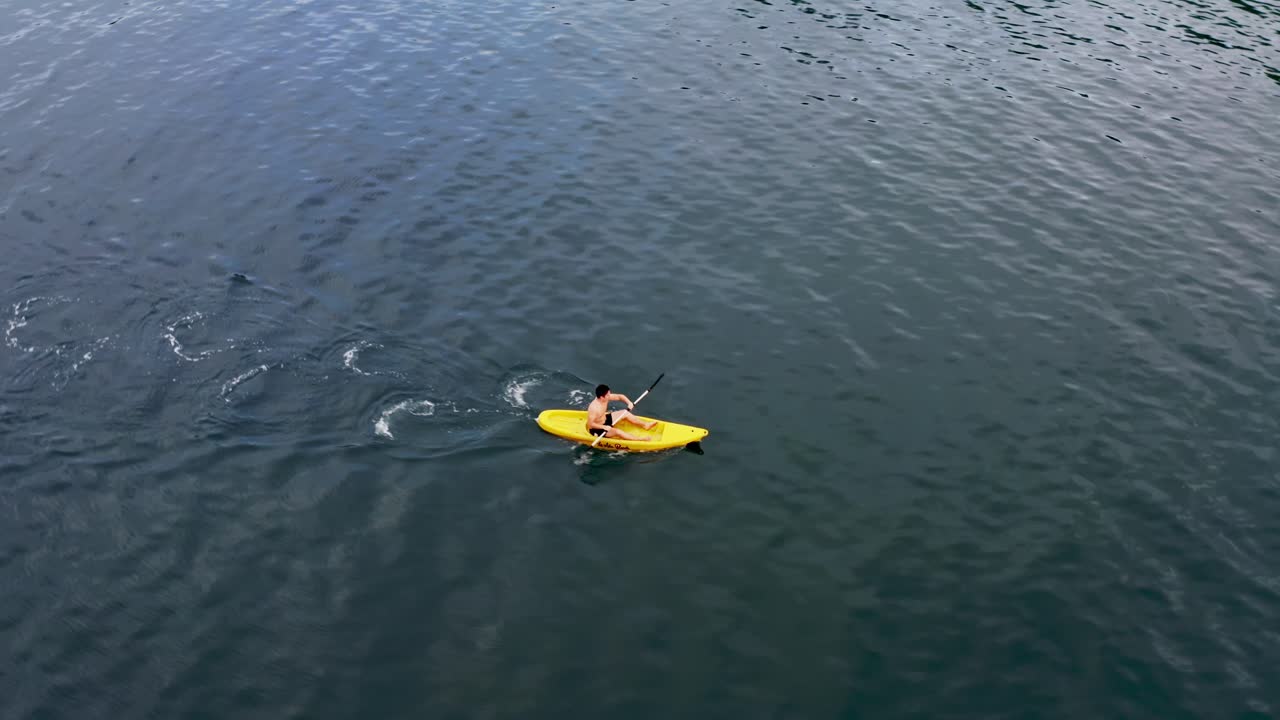 Kayaking On Pristine Ocean Of San Pablo Island In Southern Leyte, Hinunangan, Philippines