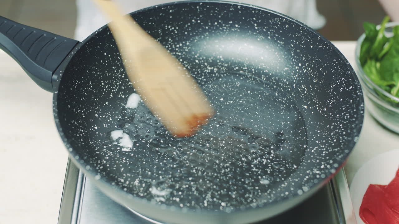 Melting Coconut Butter in Pan