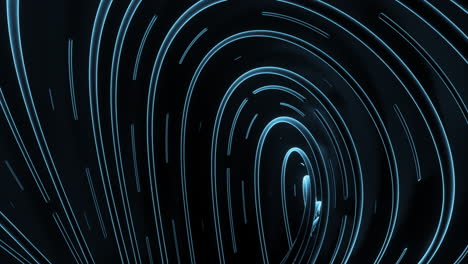 abstract glowing lines tunnel