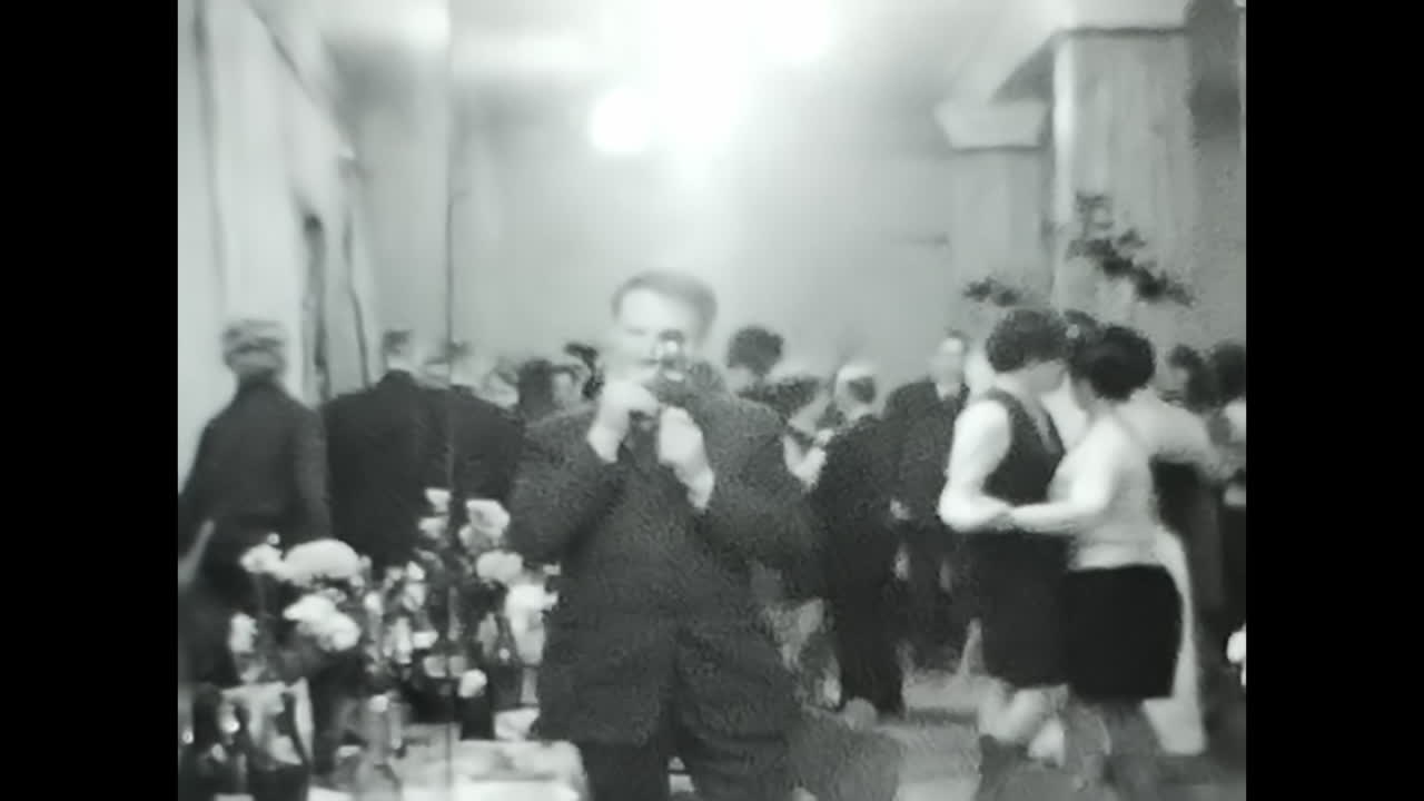 Vintage Black and White Image of Women in Conversation