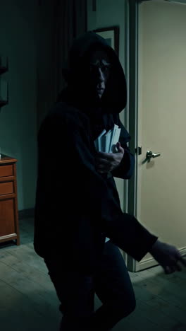 suspicious person in an office