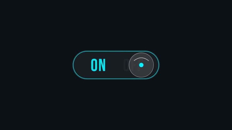 Digital Toggle Switch Turning From Off To On