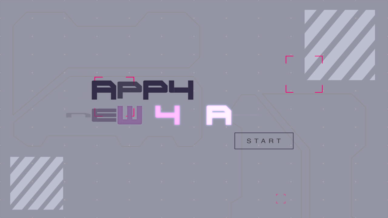 Digital Happy New Year text on screen with HUD elements