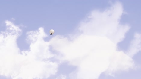 Long-Establishing-Shot-of-Spy-Balloon-in-the-Cloudy-Sky