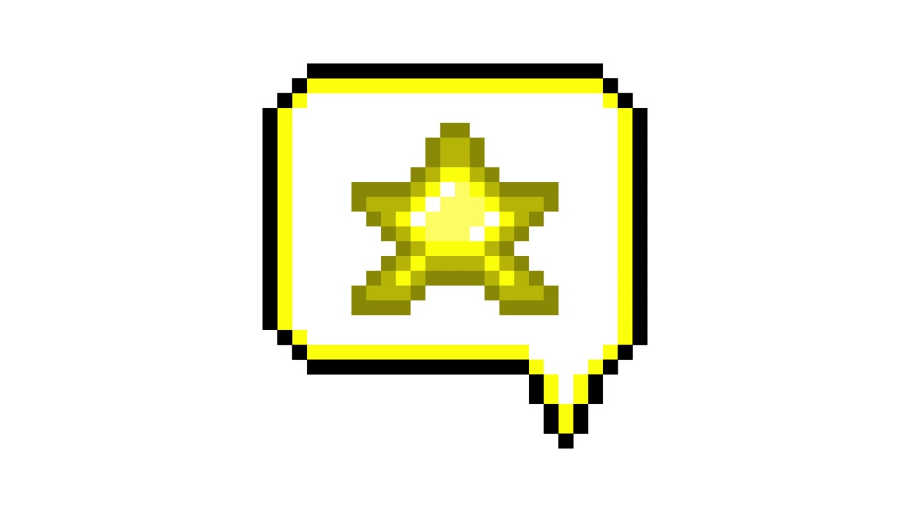 Pixel Art Pop-up Icon Animation with Star in Speech Bubble (3).mov
