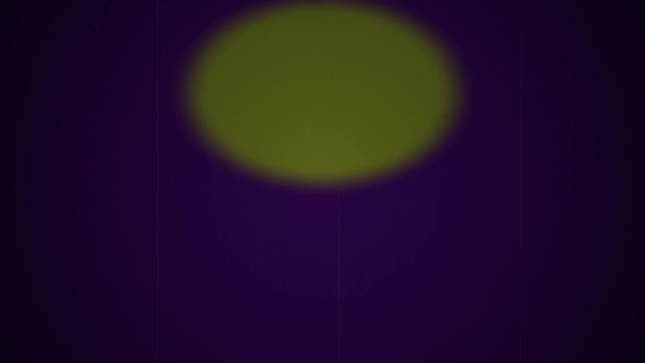 Abstract Motion Graphic with Pulsing Yellow Circle and Floating Squares