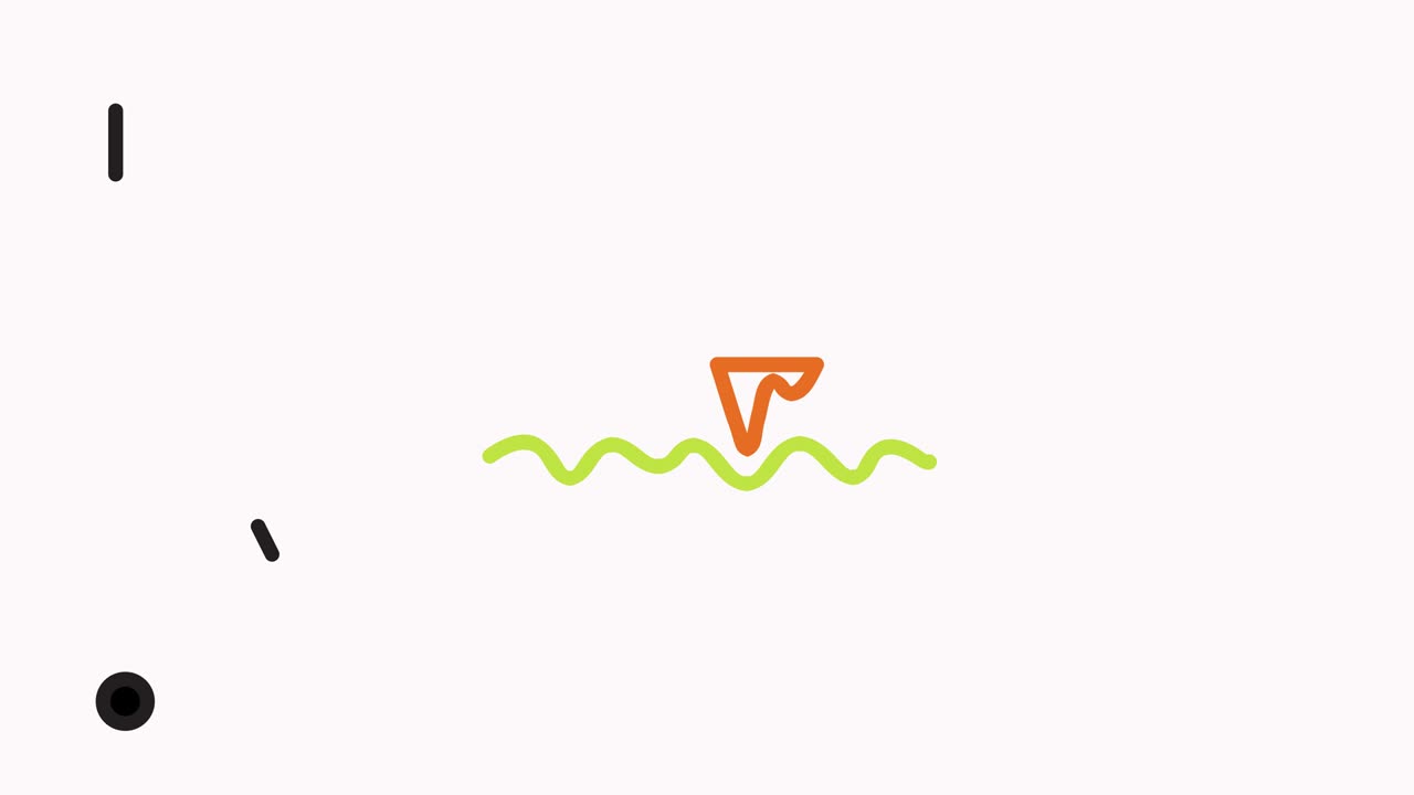 햄버거 라인 아이콘 애니메이션 영상 및 알파 채널